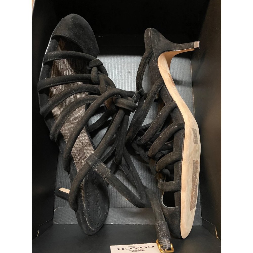 Coach Women's Runway Strappy Dress Sandals Black Size 10 B NWD - Picture 3 of 6